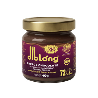 Ciocolată tartinabilă afrodisiac premium concentrat DIBLONG ENERGY CHOCOLATE for LADY, pentru orgasm intens si cresterea libidoului femeilor, 40g
