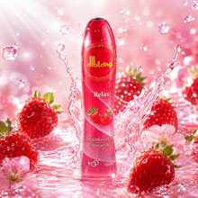 Diblong Lubricant Jelly Relax - lubrifiant pe bază de apă, textură groasă, cu aromă de căpșuni, 100 ml (roz)
