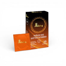 Prezervative DIBLONG Dotted & Ribbed, texturate, lubrifiate, din latex, 52 ± 2 mm, 10 buc