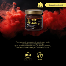 Ciocolată tartinabilă Diblong Energy Chocolate pentru bărbați, 40g