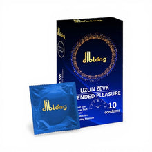 Prezervative DIBLONG Extended Pleasure, pot susține întârzierea ejaculării, lubrifiate, din latex, 52 +/- 2mm, 10 buc