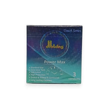 Prezervative DIBLONG Power Max, pot susține întârzierea ejaculării, texturate, lubrifiate, din latex, 52 ± 2 mm, 3 buc